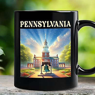 Historic Liberty Bell and Independence Hall Pennsylvania State Mug