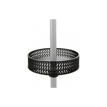 Patio Umbrella Table Tray Adjustable Outdoor Drink Holder with Storage
