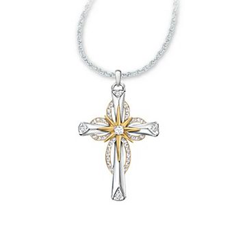 Glowing Star Cross Necklace