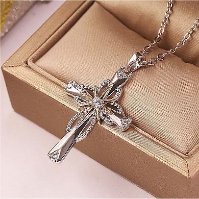 Glowing Star Cross Necklace