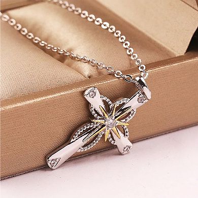 Glowing Star Cross Necklace
