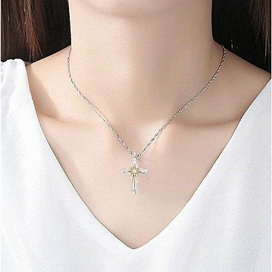 Glowing Star Cross Necklace