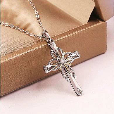 Glowing Star Cross Necklace