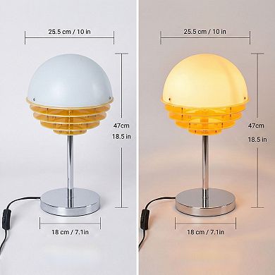 Luxury 3000K Bauhaus Mushroom Layered Table Lamp