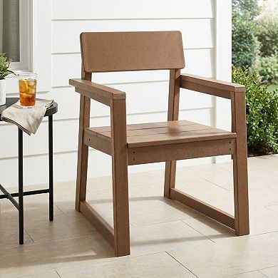 KWPZQEB HDPE Modern Outdoor Garden Armchairs with Backrest