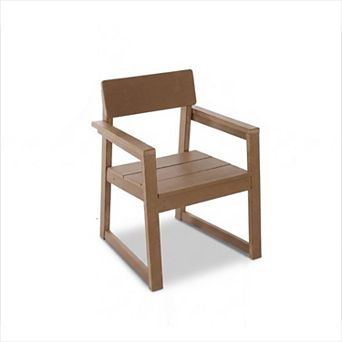 KWPZQEB HDPE Modern Outdoor Garden Armchairs with Backrest
