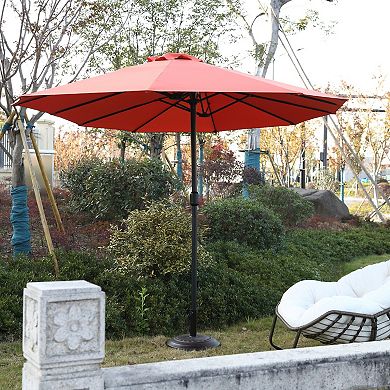 KWPZQEB 178.35Inch Large Rectangular Double Sided Outdoor Umbrella with Crank