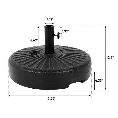 KWPZQEB Outdoor Umbrella Base, 1PC