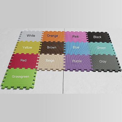 20 Tiles 30cm EVA Foam Interlocking Puzzle Play Mat 1cm Thick Baby Floor Mat