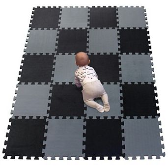 20 Tiles 30cm EVA Foam Interlocking Puzzle Play Mat 1cm Thick Baby Floor Mat