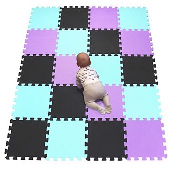 20 Tiles 30cm EVA Foam Interlocking Puzzle Play Mat 1cm Thick Baby Floor Mat