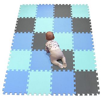 20 Tiles 30cm EVA Foam Interlocking Puzzle Play Mat 1cm Thick Baby Floor Mat