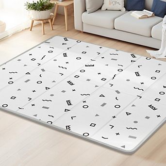 79x71 Play Mat Extra Large Foldable Waterproof Thick Reversible XPE Foam Indoor Outdoor Crawling Mat