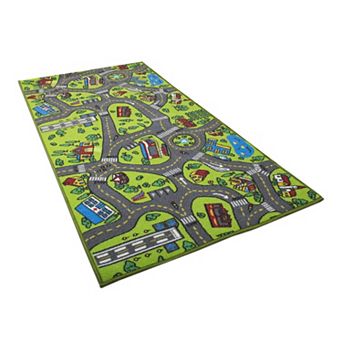 Carpet Playmat Rug City Life Educational Road Traffic Mat for Cars Toys Kids 60x32 Inches