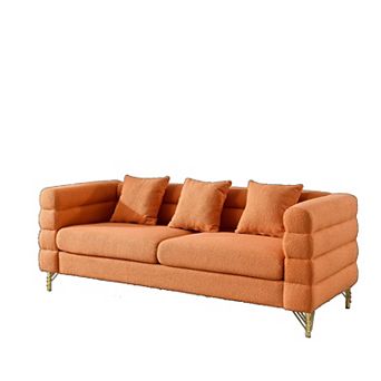 KWPZQEB 81Inch Oversized 3 Seater Sectional Sofa with 3 Pillows & Deep Seating for Living Room