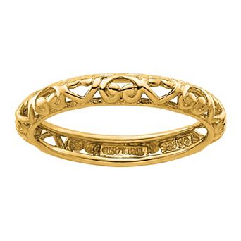 Stacks & Stones Sterling Silver Stackable Carved Ring