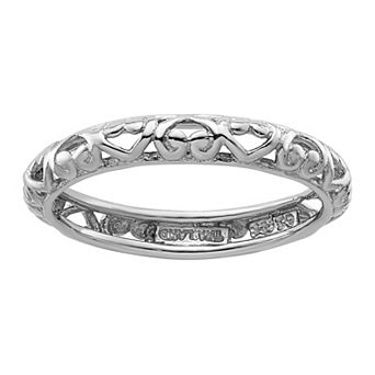 Stacks & Stones Sterling Silver Stackable Carved Ring