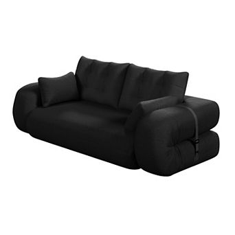 KWPZQEB 78.7Inch Multi-Functional Foldable Sofa Bed, 3-in-1 Teddy Fabric Foam Sofa for Living Room