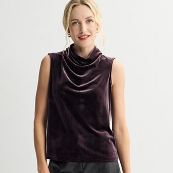 Women's Nine West Drapey Cowl Neck Tank Top