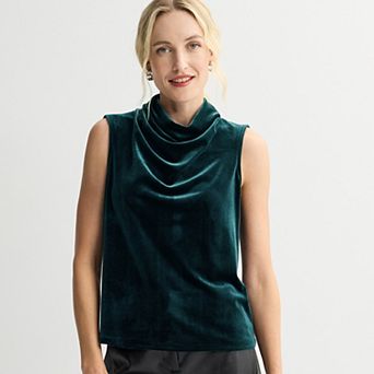 Women's Nine West Drapey Cowl Neck Tank Top