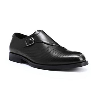 Men's Slip-On Oxford Shoes Single Monk Strap Business Dress Shoes