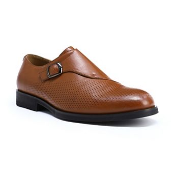 Men's Slip-On Oxford Shoes Single Monk Strap Business Dress Shoes