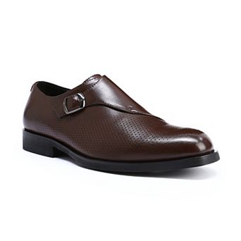 Men's Slip-On Oxford Shoes Single Monk Strap Business Dress Shoes