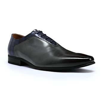 Men's Formal Oxford Dress Shoes Pointed Toe Business Casual Burnished Lace Up
