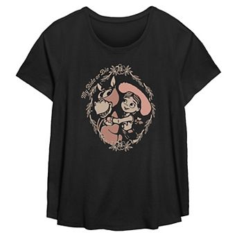 Plus Size Disney / Pixar's Toy Story 5 Jessie & Bullseye My Ride Or Die Flowy Graphic Tee