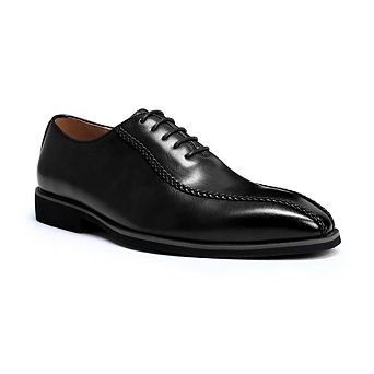 Men's Oxford Dress Shoes - Pointed Toe Braided Detail Business Formal Shoes