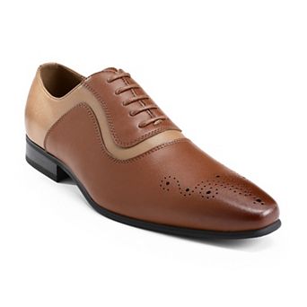 Men's Pointed Toe Oxfords Brogue Decor Business Casual Dress Shoes