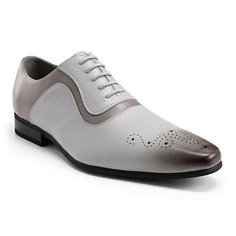 Men's Pointed Toe Oxfords Brogue Decor Business Casual Dress Shoes