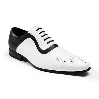 Men's Pointed Toe Oxfords Brogue Decor Business Casual Dress Shoes