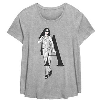 Plus Size The Devil Wears Prada 2 Andy Sachs Monogram Flowy Graphic Tee