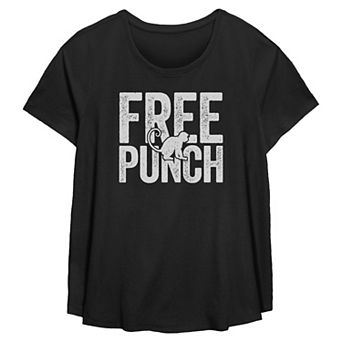 Plus Size Free Punch Flowy Graphic Tee