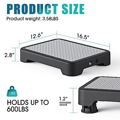 SPACELEAD Slim Storage cart and Step Stool