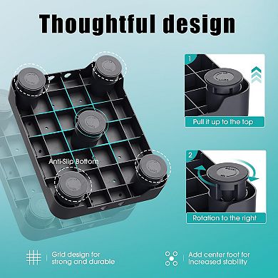 SPACELEAD Slim Storage cart and Step Stool