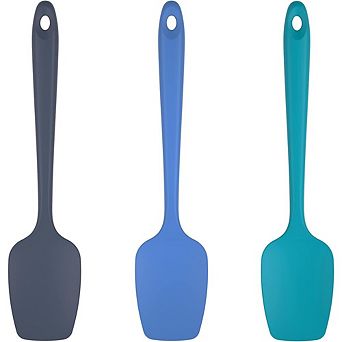 3 pc Silicone Spoon Spatula Set, Heat-Resistant, Flexible Cooking Utensils