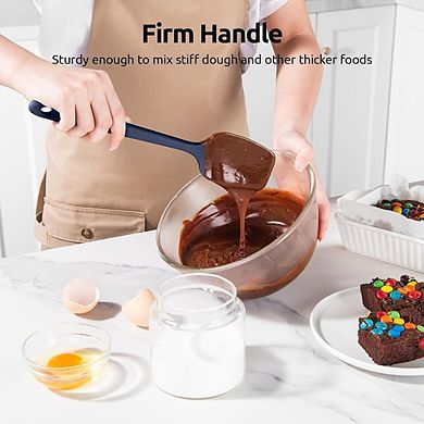 3-Piece Silicone Spoon Spatula Set, Heat-Resistant, Flexible Cooking Utensils