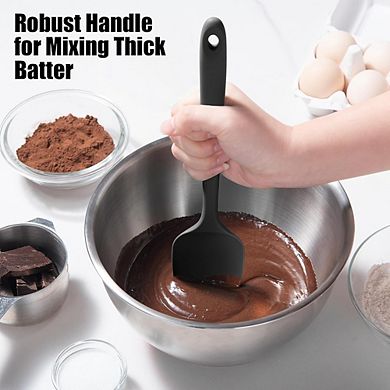 3-Piece Silicone Spoon Spatula Set, Heat-Resistant, Nonstick Cooking Utensils