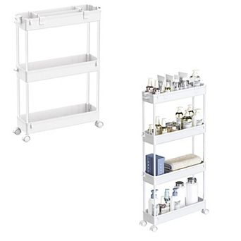 SPACELEAD 3 tier Slim Storage cart and 4 tier Slim Storage cart