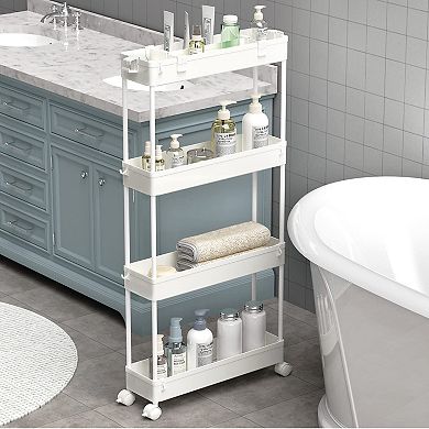 SPACELEAD 3 Tier Slim Storage cart and 4 Tier Slim Storage cart