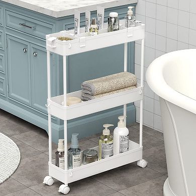 SPACELEAD 3 Tier Slim Storage cart and 4 Tier Slim Storage cart