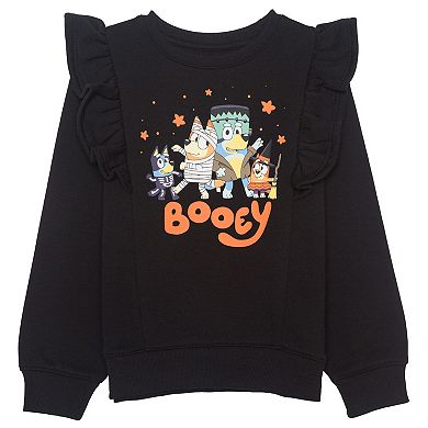 Girls 4-12 Bluey Halloween Soft Fleece 2-Piece Sweatshirt & Jogger Set