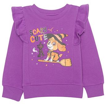 Baby & Toddler Girl Paw Patrol Skye Scary Cute Graphic Fleece Pullover Sweatshirt
