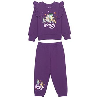 Baby & Toddler Girl Bluey Halloween Fleece 2 pc Sweatshirt & Joggers Set