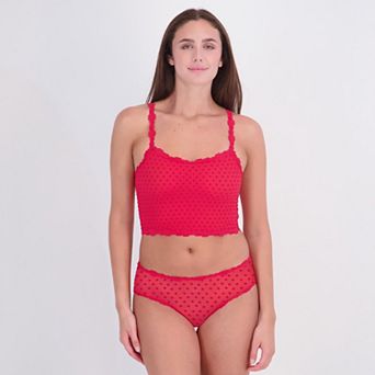Juniors' SO® 2 pc Flocked Heart Cami Top & Hipster Panty Set SO72-121