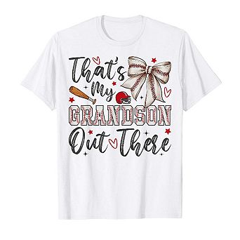 Thats My Grandson Baseball T-Shirt Proud Grandma Mothers Day Gift Shirt