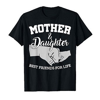 Mother Daughter Best Friends T-Shirt Matching Shirt for Women and Girls