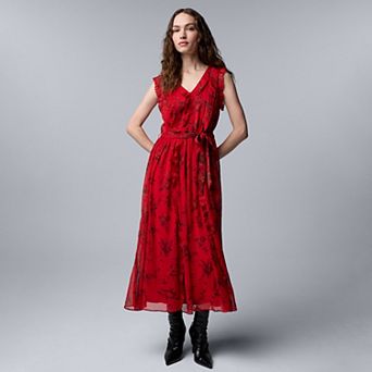 Women's Simply Vera Vera Wang Ruffled Maxi Dress